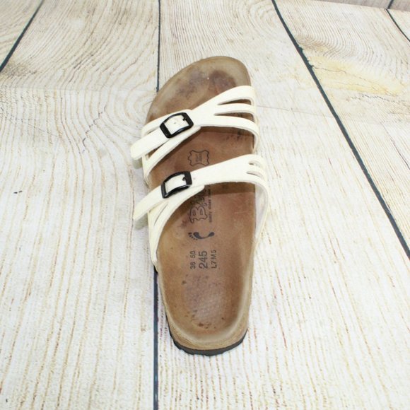 BIRKENSTOCK Birkis Two Strap Slide Sandals Size 7 - Picture 8 of 9